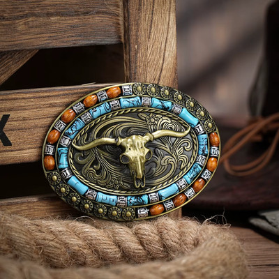 Gürtelschnalle für Wechselgürtel  Western Belt Buckle Cowboy Line Dance Cowgirl