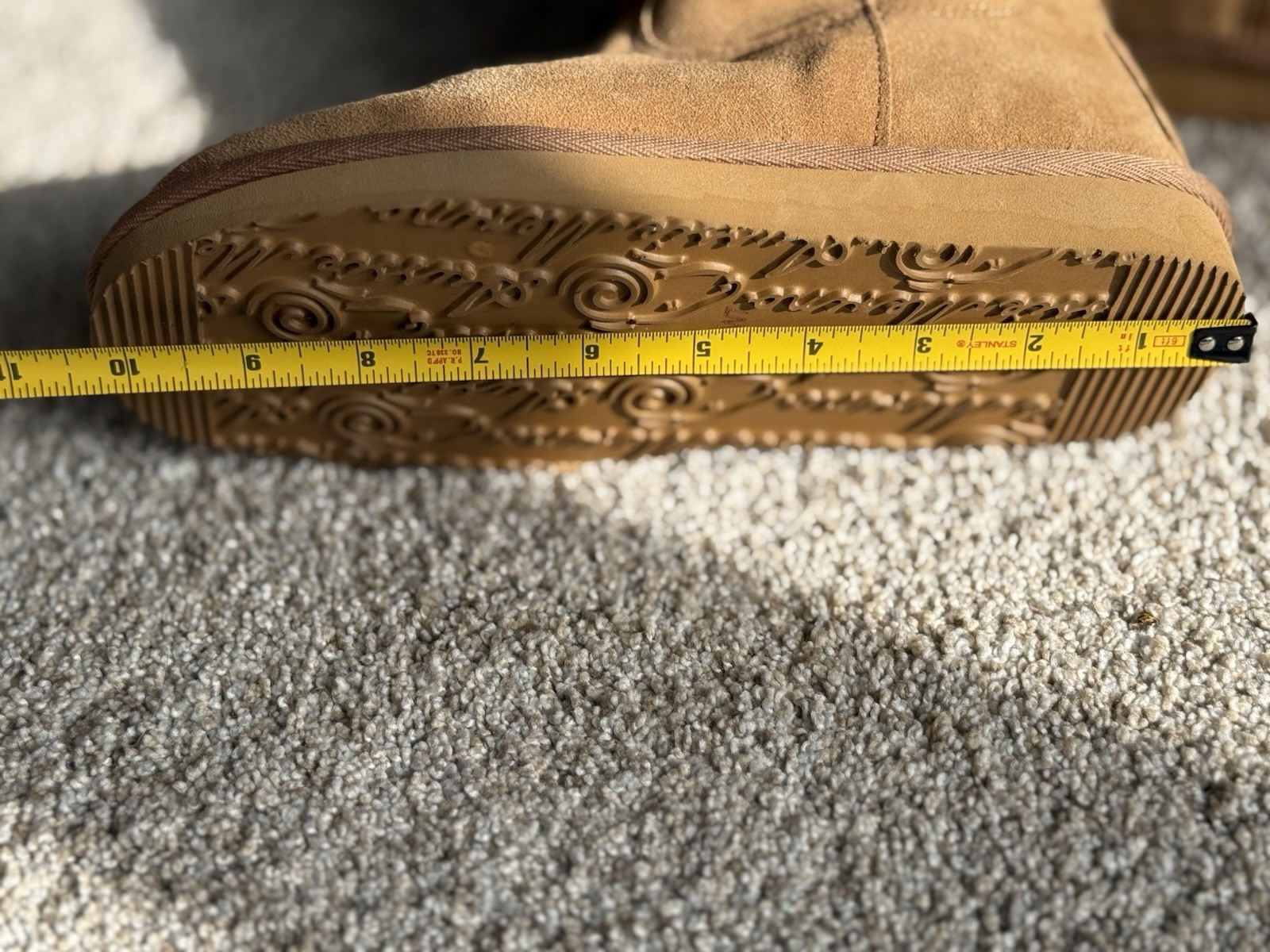 Aussie Merino Size W 7 Winter Boots Suede Leather Sheepskin Brown 🔥🔥🔥🔥