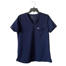 Figs Scrub Top Womens Size S Medical Uniform Nurse Workwear Dental Comfy Utility