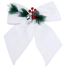 allgala Christmas Metallic Foil Bows – 2 Pack, 25x30cm, Pink