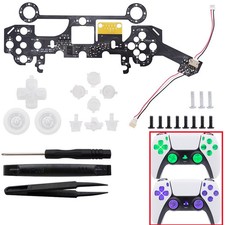 8 Colors Luminated DIY Light Panel Board Thumbsticks LED Kit For PS5 Controller