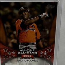 Topps 2023 Series 2 All-Star Auto Andruw Jones Red 5/10 #88ASA-AJO Braves MLB