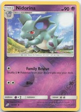 Nidorina 55/181 Uncommon Team Up Pokemon Reverse Holo Moderately Played
