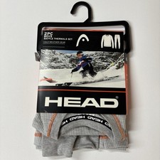 HEAD Boys Gray Waffle Thermals Set. Cold Weather Gear Layer Size 6-7. NEW