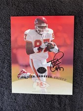 Tamarick Vanover Chiefs Auto 1997 Leaf Donruss 8x10 Signature Series Photo Card