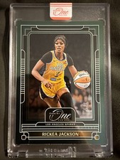 Rickea Jackson 2025 Panini WNBA One and One #9 Green Holo Emerald 3/5 LA Sparks