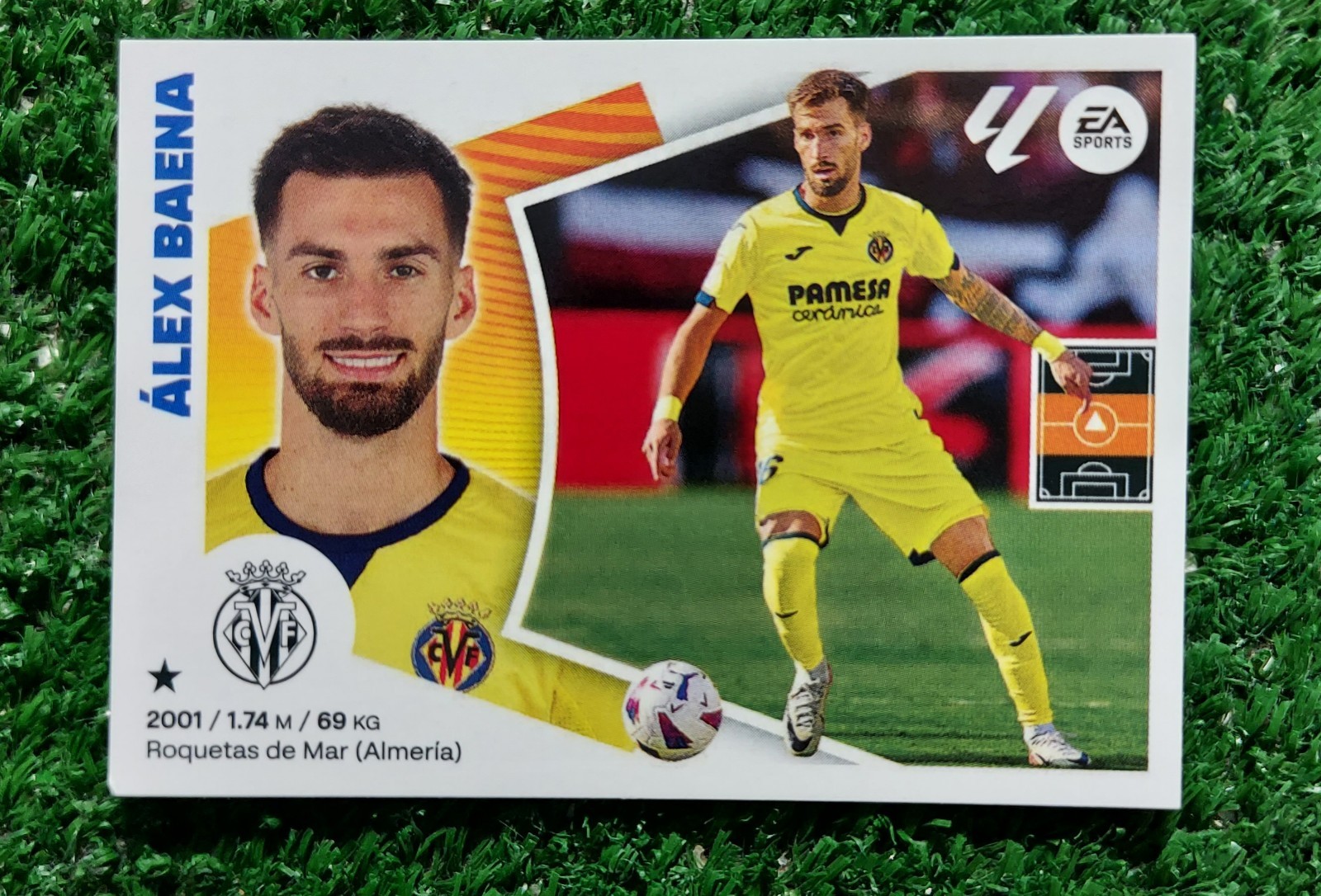 FIGURINA CALCIATORI PANINI LIGA 2024/25 VILLARREAL N°15 ALEX BAENA 2025 ⚽️