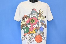vintage 90s LOONEY TUNES BUGS BUNNY TAZ WILE E COYOTE HIP HOP t-shirt LARGE L