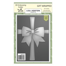 Lisa Horton Crafts Embossing Folder-Gift Wrapped