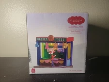 St. Nicholas Square Basketball Toss Illuminated w/ LED Lights Christmas