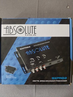 Absolute BXPRO2 Digital Bass Maximizer Processor with Dash Mount Remote