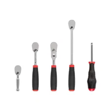 1/4 In. Drive Comfort Grip Ratchet and Spinner Handle Set (5-Piece)