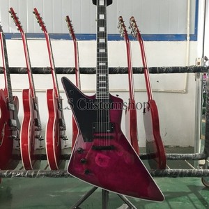 Chitarra Elettrica Left Handed Explorer – Corpo Mogano, Pickup HH, Hardware Cromato, Colore Cream