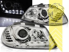 LTG Pair LED DRL Lightbar Headlights Seat Ibiza 6L 6L1 6L2 02-09 chrome LHD
