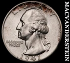 1941-D Silver Washington Quarter - Scarce  High Grade  Lustrous  #i6423