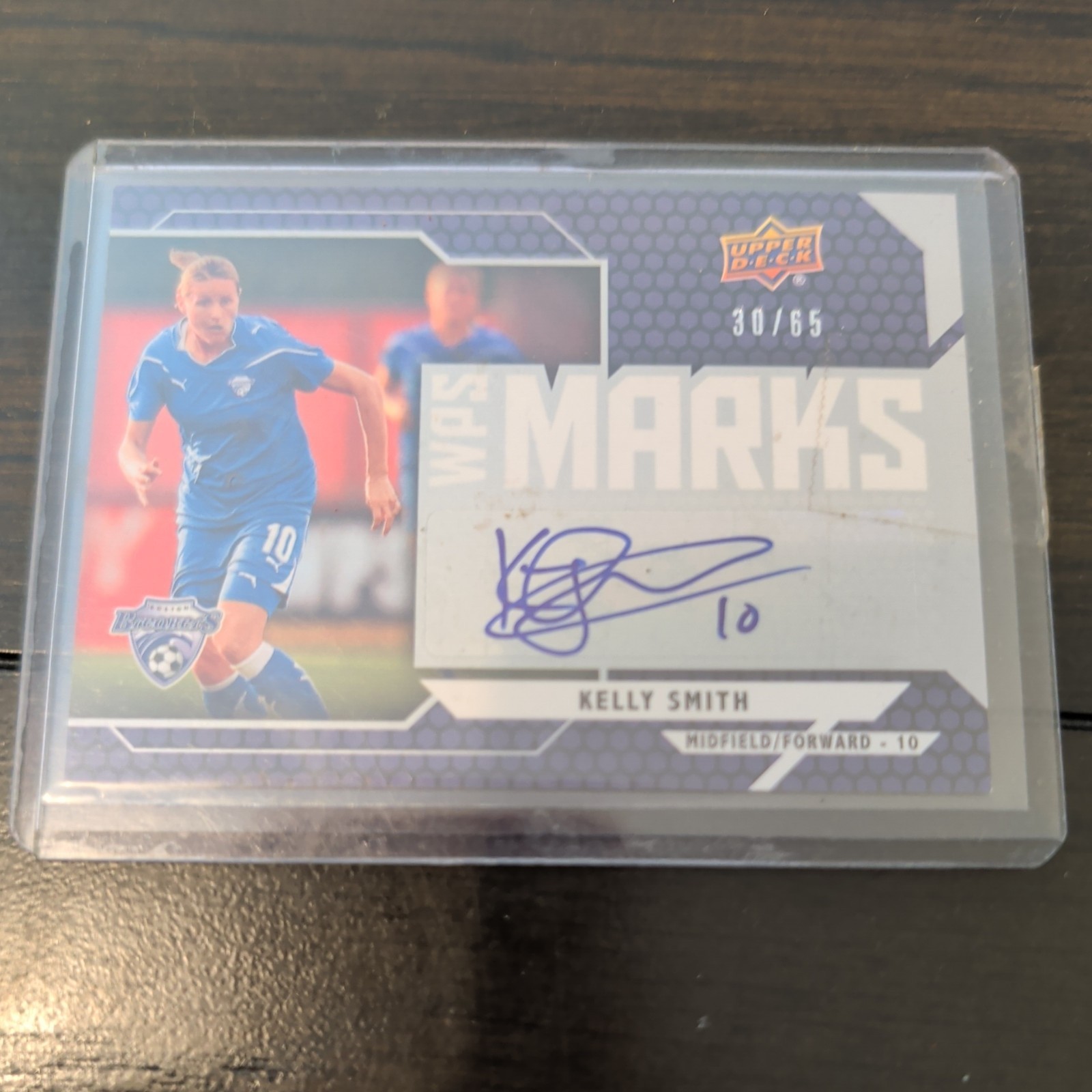 2011 Upper Deck - Wps Marks Kelly Smith #WM-KS /65 (AU, RC)