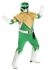 Plus Size Authentic Power Rangers Green Ranger Costume