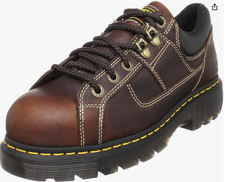 Dr. Martens Gunby Steel Toe Shoe,Teak,13 UK/15 M US Women's/14 M US Men's