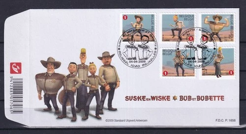 [LM78697] Belgium N°3888/3892FDC Comics First Day Cover COB € 12,50 SUPERB
