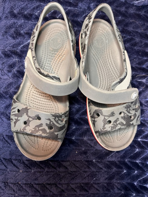 Crocs Toddler Crocband  Sandals Water Shoes Gray J2