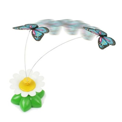 Pet Cat Puppy Electric Toys Teaser Interactive Cats Rotating Butterfly Funny Toy