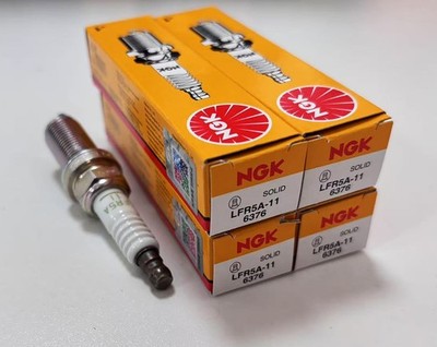 Pack of 4 NGK 6376 V-Power Copper Spark Plug LFR5A-11 14mm Thread Gasket Seat