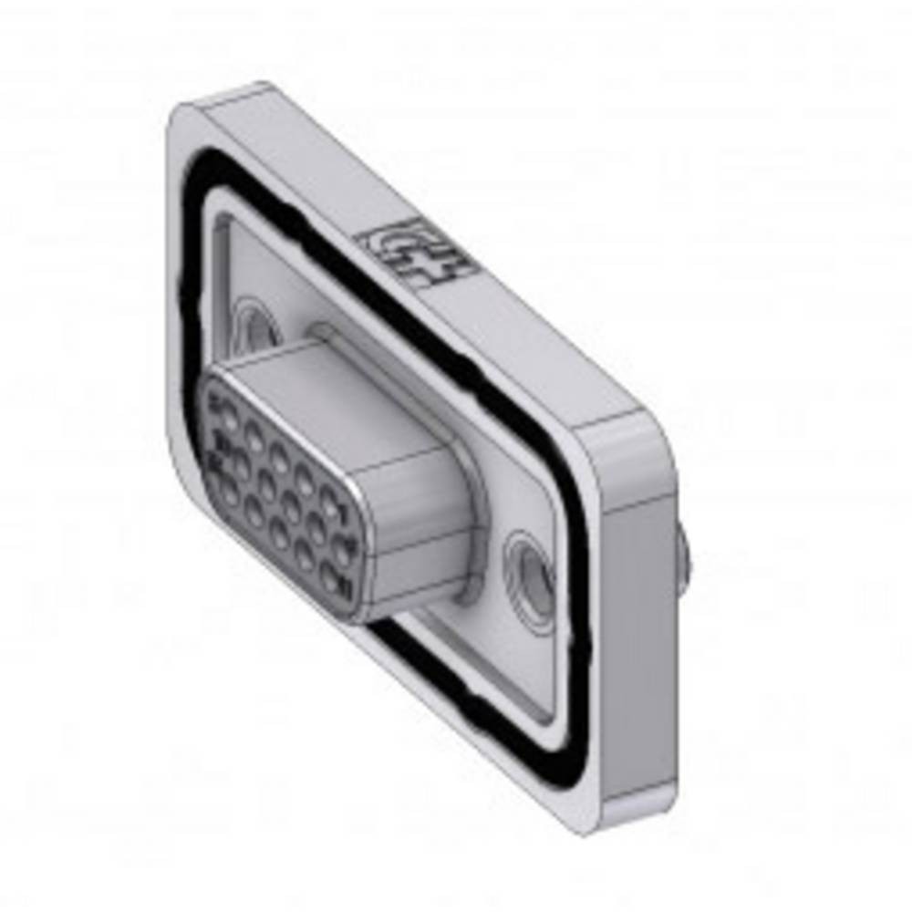 Connecteur SUB-D 15 broches femelle pour câblage d\'armoire électrique 180°