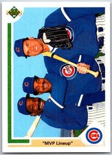 ⚾ 1991 Upper Deck #725c MVP Lineup Andre Dawson / George Bell / Ryne Sandberg