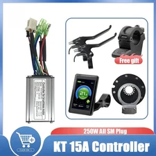 15A Electric Bike Controller with LCD Display and Thumb Throttle Combination 