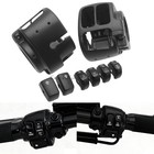 1 Set Handlebar Switch Housings Covers Button Caps For Harley Sportster Custom