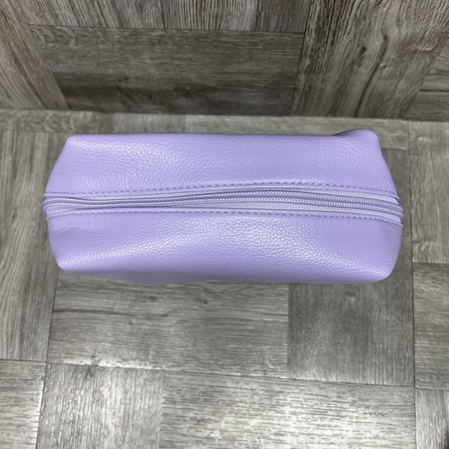 SAIE Oversized Make Up Cosmetic Bag Lilac Purple Zippered 6x8x3” Unused RARE HTF - Picture 8 of 16