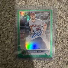 2022 Topps Chrome - Veteran Autographs Jared Walsh #CVA-JW Green Refractor /99