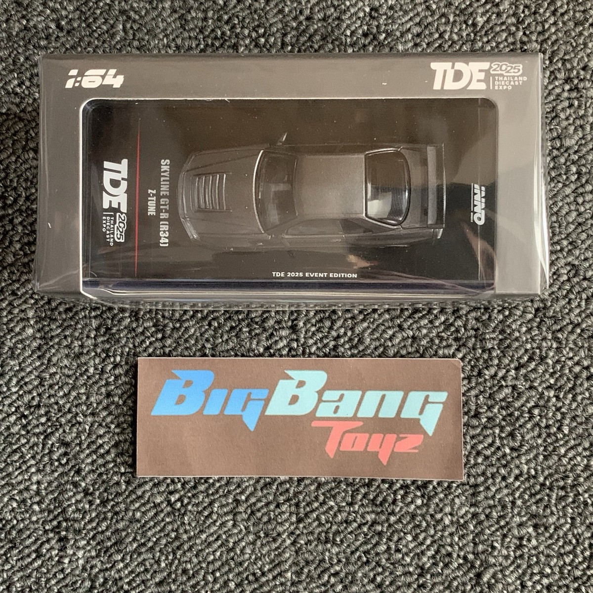 INNO 64 R34 2台 （BLACKTUNERS専用） Inno64 1:64 Nissan GT-R (R34) V-Spec II Black Diecast Model
