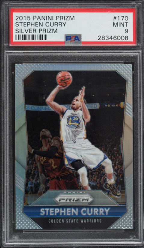 2015 Panini Prizm - Stephen Curry #170 Silver Prizm PSA 9 LOW POP WARRIORS