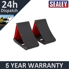 Image of Sealey Folding Wheel Chocks Pair WCF01