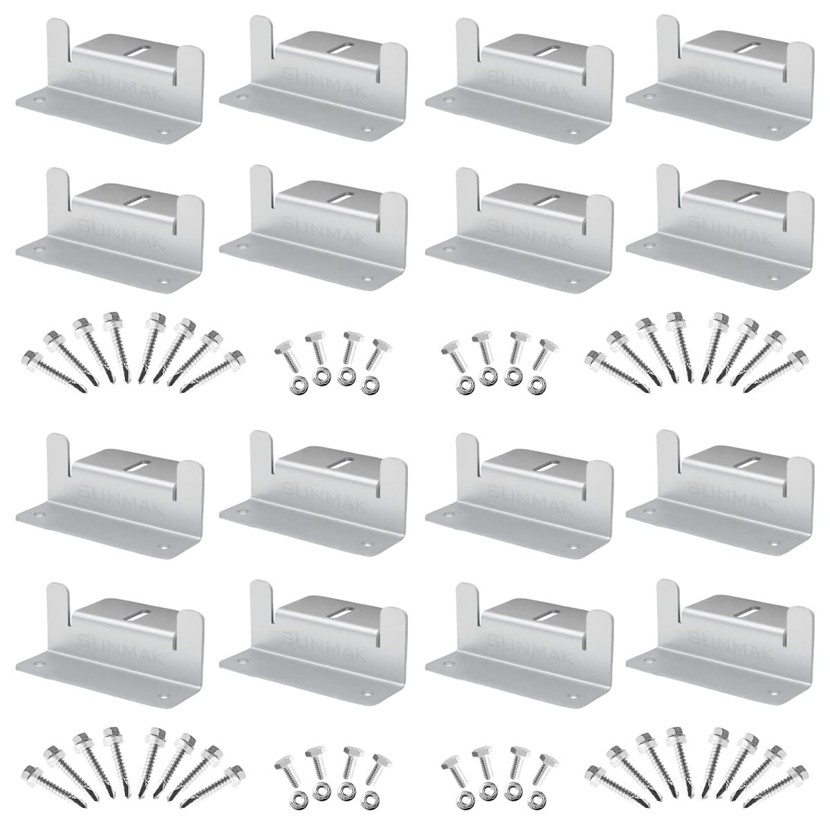 16 Units per Set Solar Panel Mounting Z Brackets, Solar Pane