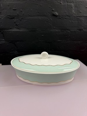 Royal Doulton Fusion frivol grün oval bedeckt Gemüse Servierschale 13'' x 8