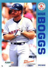 1992 Fleer Citgo The Performer #9 Wade Boggs Boston Red Sox HOF