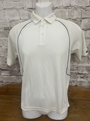 Prostar Cricket T-Shirt Medium Jugendliche 28/30'' Oberteil Shirt Kurzarm weiß