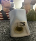 Vintage Clay Art Three Stooges Ceramic Salt & Pepper Shakers Set Moe Larry Curly — photo 4