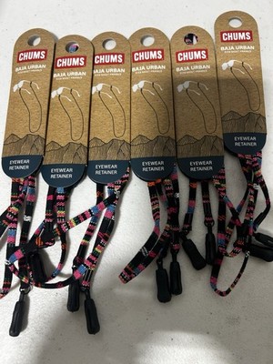 Chums Baja Urban Retainer  Eyeglasses Neck Wrap One Size 6 Pack