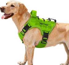 Heavy-Duty Tactical Dog Harness for Large Dogs - No-Pull, Reflective, Molle, Wil