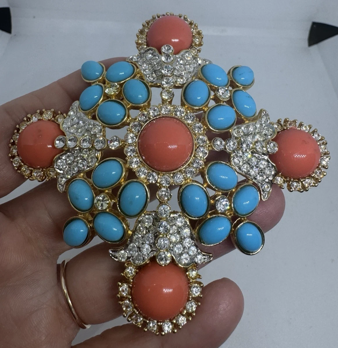 Kenneth Jay Lane Vintage Designer Costume Pins and Brooches for