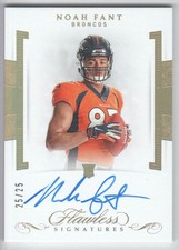 2019 Panini Flawless Football Card Rookie Signature AUTO #FR-NF Noah Fant 25/25