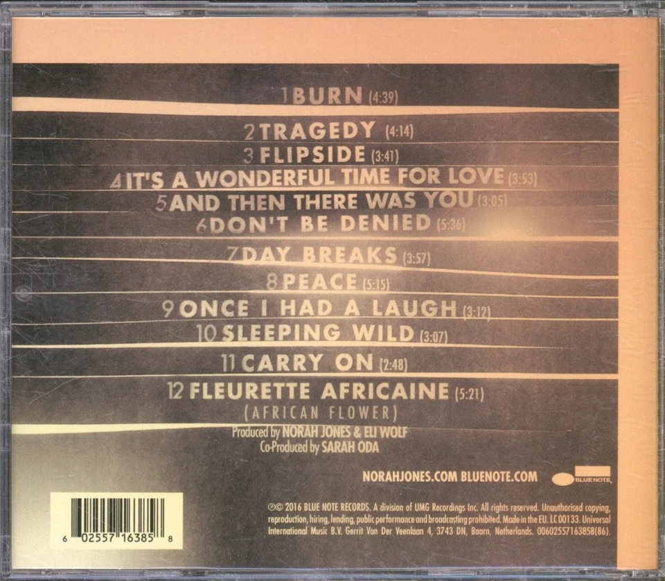 Norah Jones Day Breaks CD Polen Blue Note 2016 0060255716385886 - Bild 2 von 3