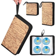 80 Portable CD DVD Wallet Binder Sleeves Disc Storage Bag Carrying Case Holder