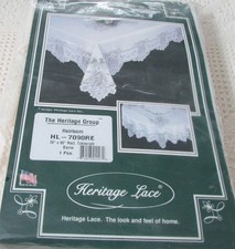 Heritage Lace Heirloom Ecru Tablecloth 70" X 90" Dining Room Wedding Banquet NEW