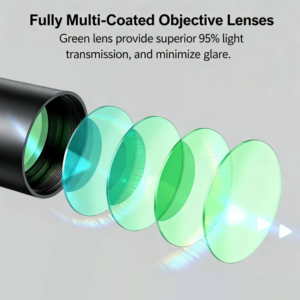 4x30 Compact Rifle Scope Illuminated BDC Fixed Magnification Hunting ...