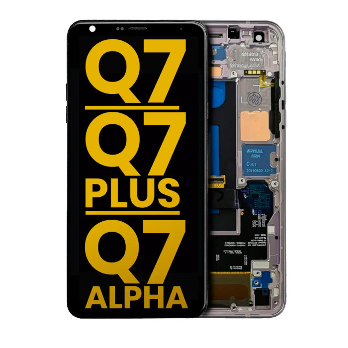 Écran LCD avec cadre LG Q7 / Q7 Plus / Q7 Alpha (reconditionné) (violet lavande)