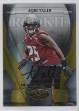 2008 Leaf Certified Materials Mirror Gold Signatures 2/25 Aqib Talib Auto k4s